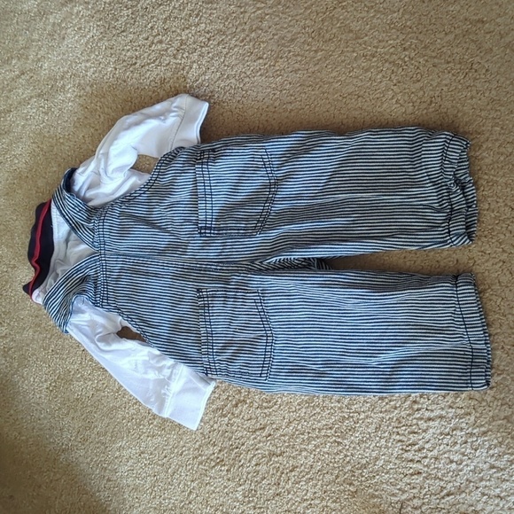 U.S Polo Assn. Overalls with Long Sleeve One Piece Size 6/9 Month - Picture 5 of 9